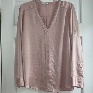Express Pink long sleeves top size XL